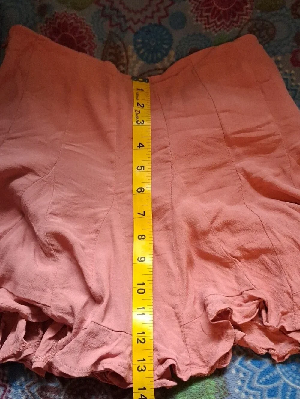 Forever 21 Peach Flounced Skater Skirt